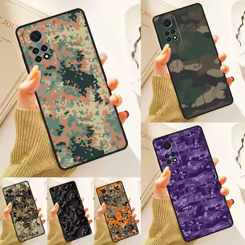 Camo Camouflage Case For Samsung Galaxy S24 Plus S23 S20 S21FE Lite S22 Ultra Note 20 S8 S9 S10 Phone Coque