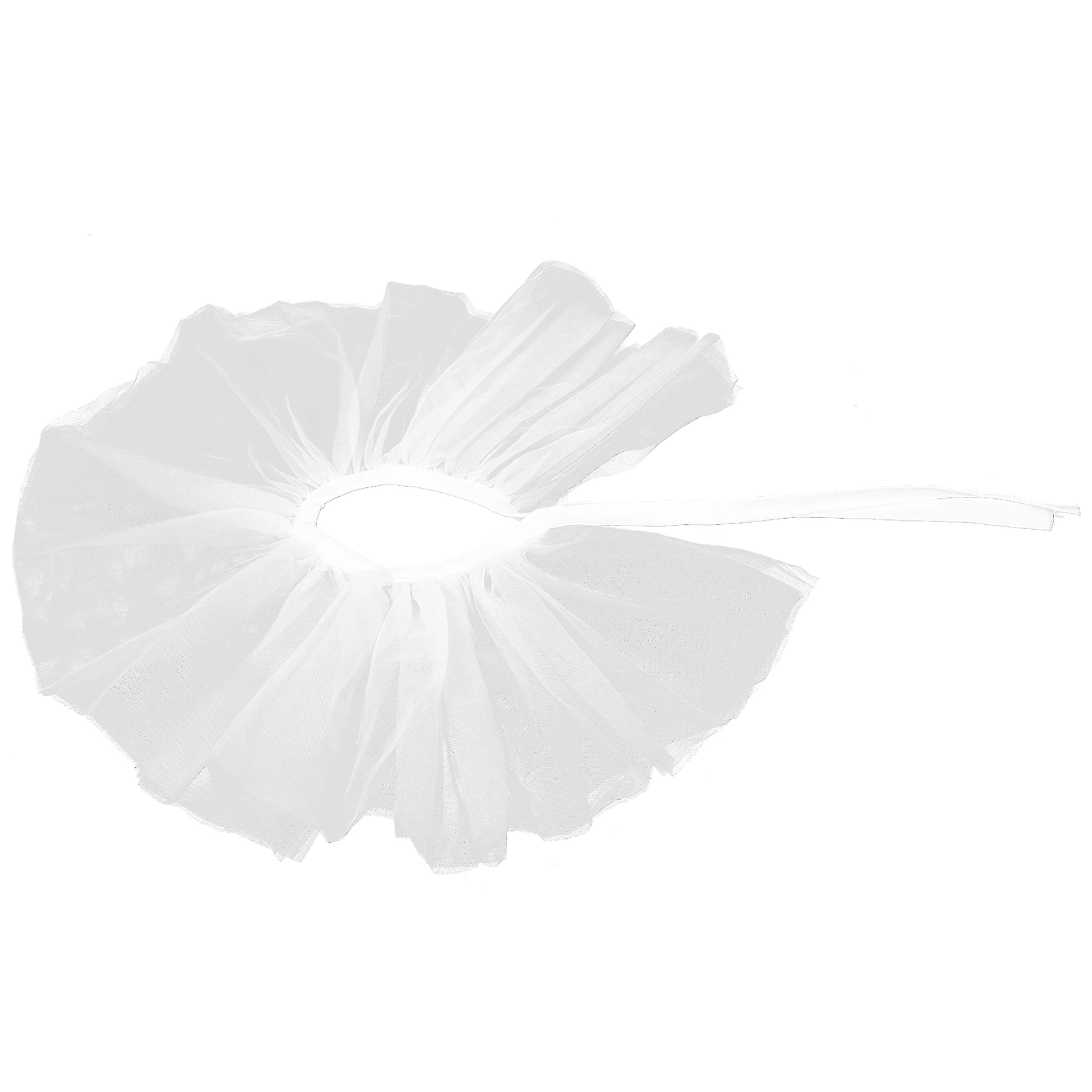 

Vintage Tulle Ruffled Fake Collar Victorian Clown Costume Accessory Halloween Theater Decorative Neck Shawl Clown Collar Women