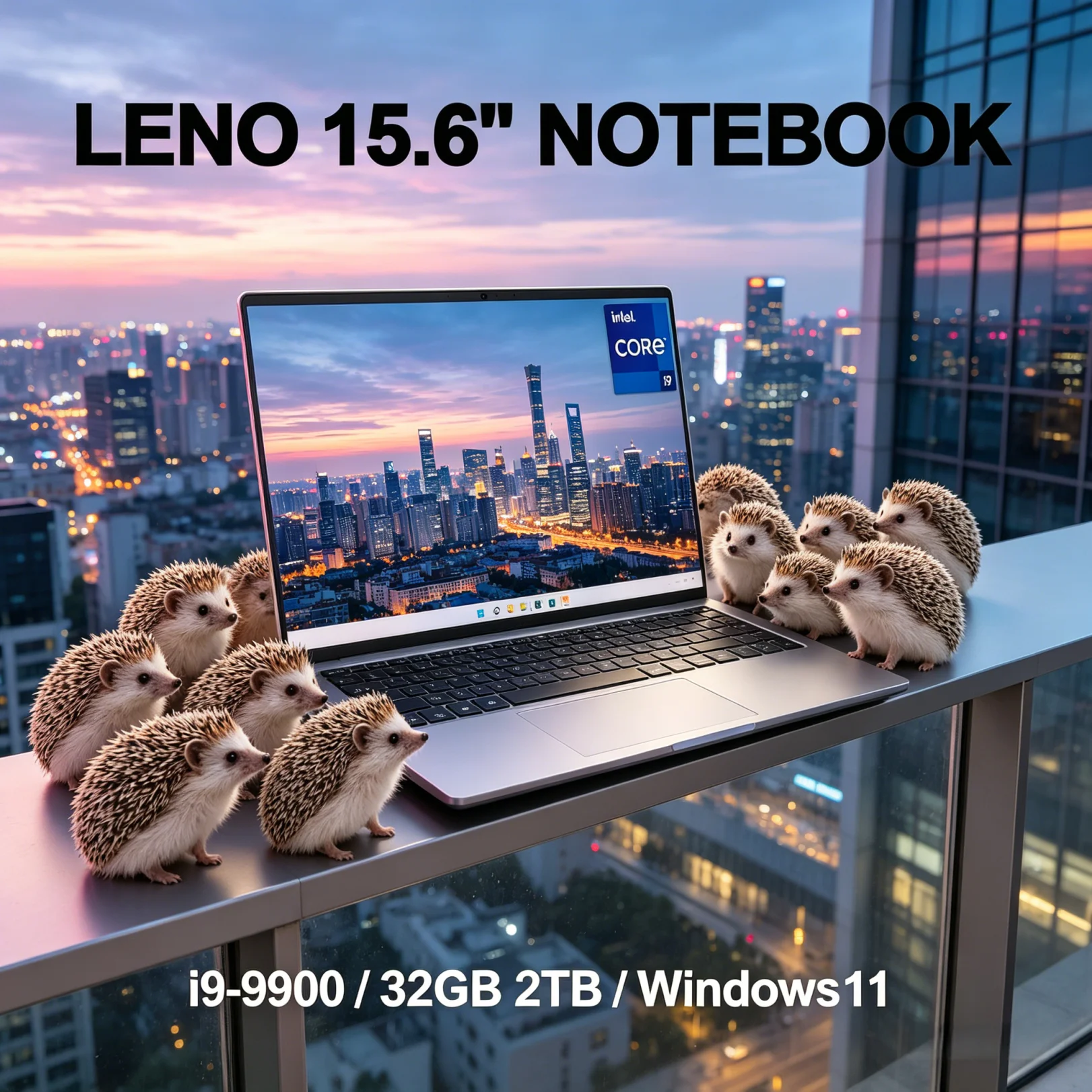 LENO HOT 15.6 Inch 1080HD Laptop Windows 11 Core i9 9900 32GB 1TB/2TB Portable Ultra Slim Gamer Notebook