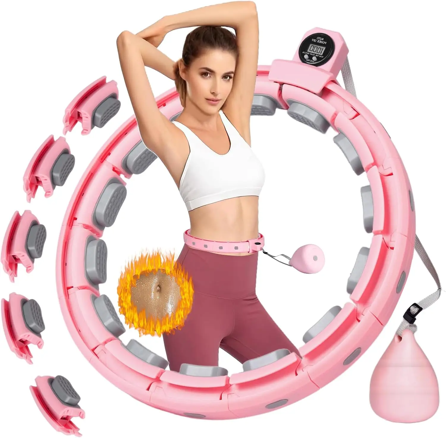 Reviews For VETUPIC Weighted Sart Hula Hoop For Adults To Weight Loss - View #3