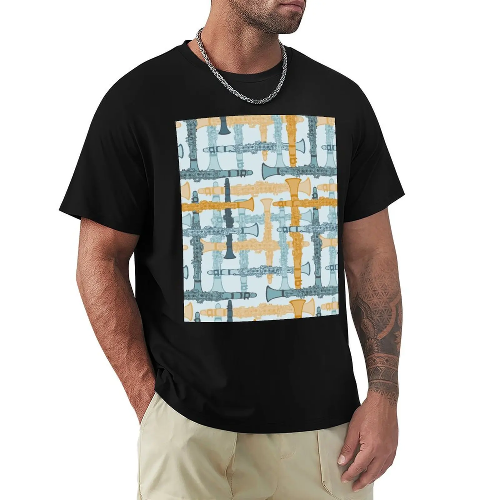 Clarinet Chorus Pattern T-Shirt t shirts designer T-Shirt