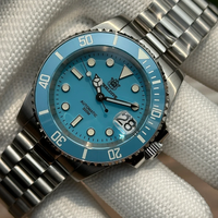 STEELDIVE Men Automatic Watch 40.5mm Mechanical Wristwatch Diver 30ATM Waterproof BGW-9 Luminous Sapphire NH35 Ceramic Bezel