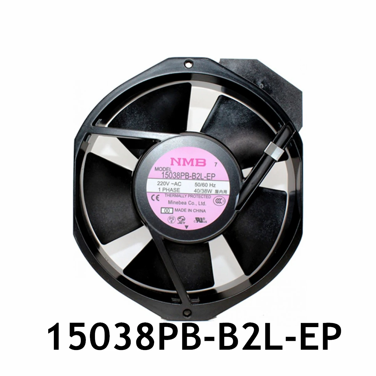 

Cooling Fan 15038PB-B2L-EP AC 220V 0.190/0.180A 40/38W 172x172x38mm 2wires