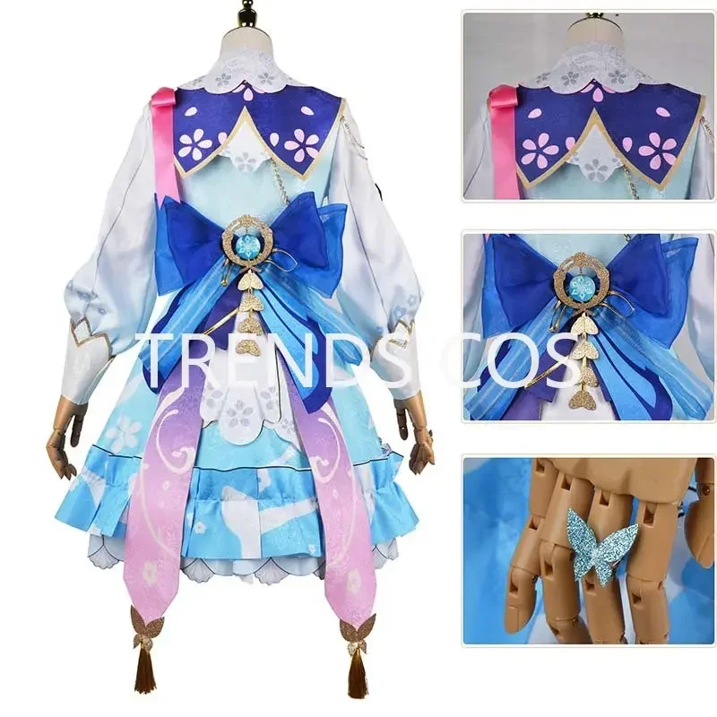 Kamisato Ayaka Cosplay Costume, Grande Taille, Nouvelle Tenue, 105 Bloom, Robe Missive, Chapeau, Perruque, Fan Comic Con