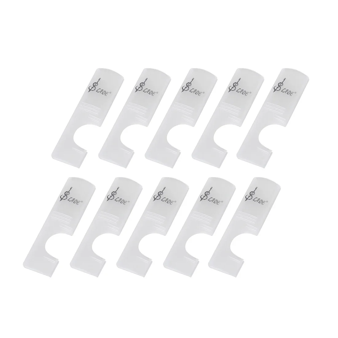 SLADE 10pcs Reeds Case Holder Box ABS Reeds Clip Alto/Tenor/Soprano Sax Clarinet Reeds Capacity Woodwind Instrument Parts