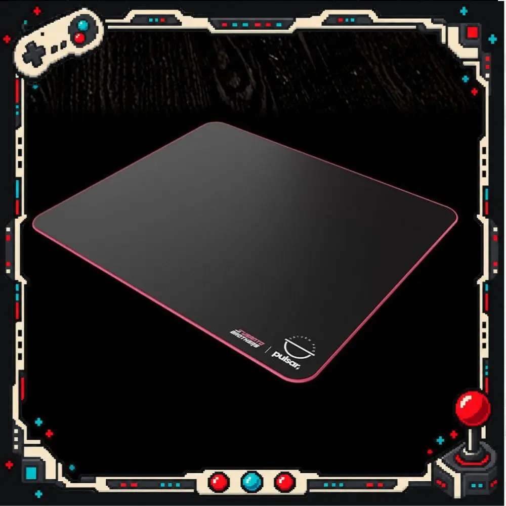 Pulsar eS Saturn Pro Gaming Mouse Pad Susanto Brothers Edition XL Soft 490x420mm Black Low Profile Stitched Edge