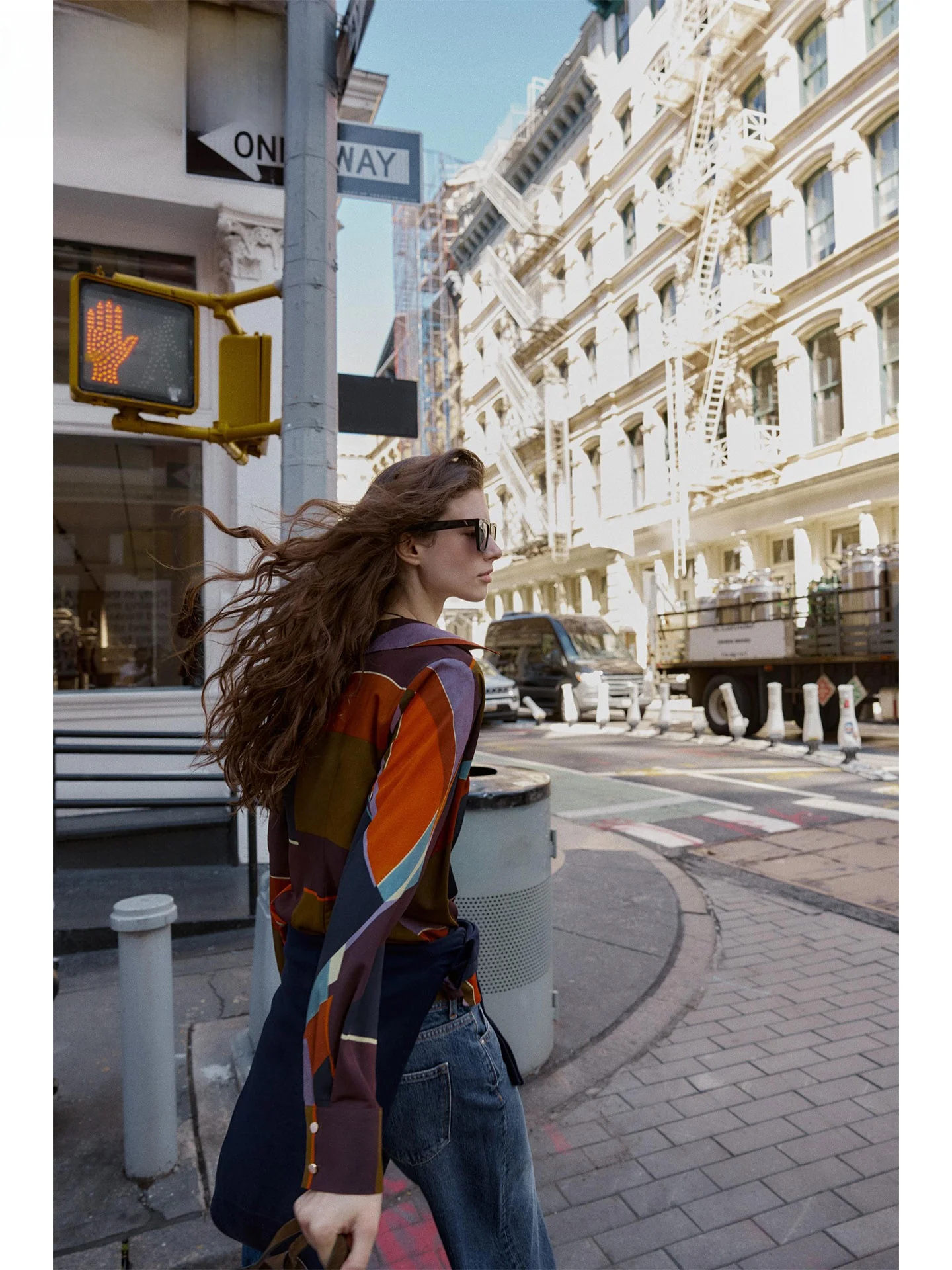 

ZAPRHA Faionable Loose Long Sve с принтом irt, женские повседневные брюки, осень 2021, модный двубортный дизайн для похудения