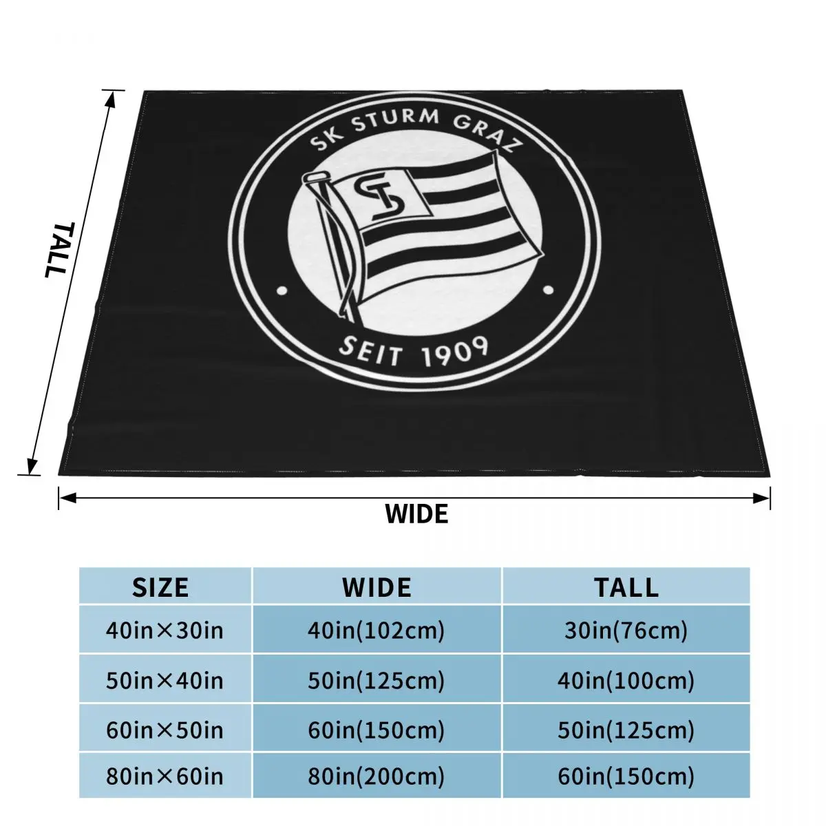 SK STURM GRAZ Throw Blanket Decorative Blankets Luxury Brand Blanket christmas gifts Retro Blankets