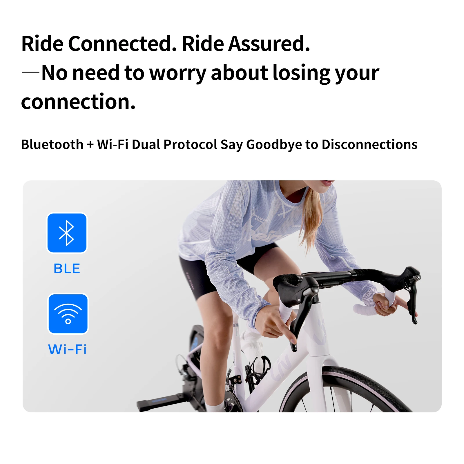 GEOID VE200 Bluetooth Bicycle Trainer - Dynamic Home Exercise Machine