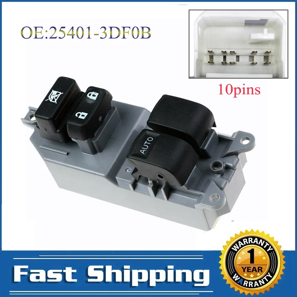 Front Left Driver Window Switch Control Button For Toyota Rav 4 III Auris Yaris Camry Corolla 2005 - 2011 84820-0D100 Auto Parts