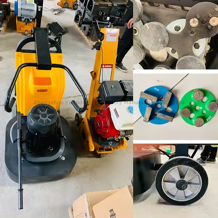 220V Concrete Grinder Concrete Floor Grinders and Polishers Single Phase Concrete Floor Grinder