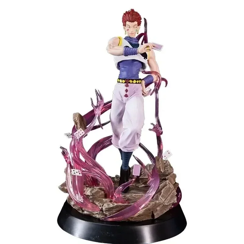 32cm Anime Hunter X Hunter Figure GK Hisoka with Replacement Head Action Figure PVC Collection Statue Model Toys for Gifts