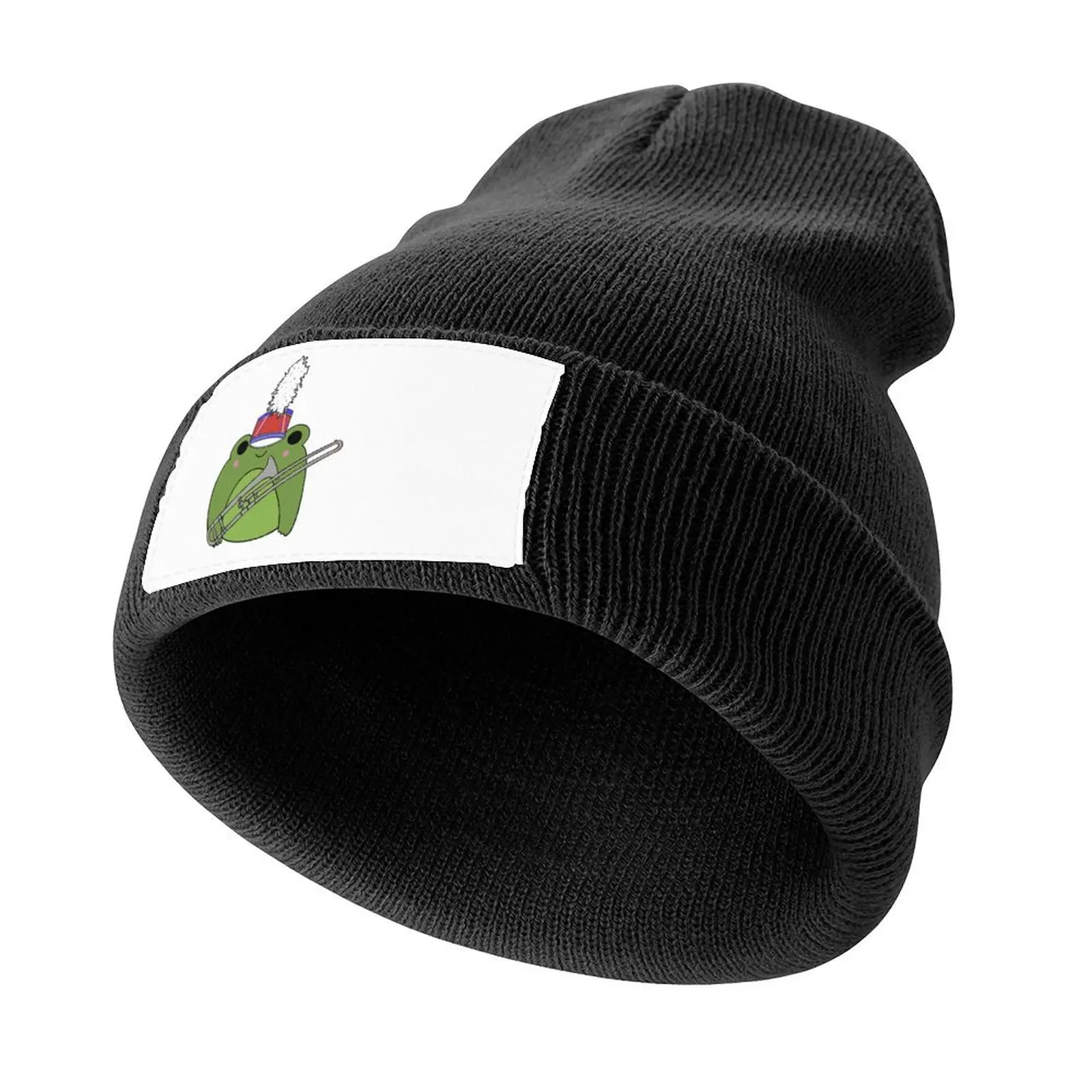 

Marching Trombone Froggie Knitted Cap Fishing cap Beach Bag New In The Hat Luxury Woman Men's