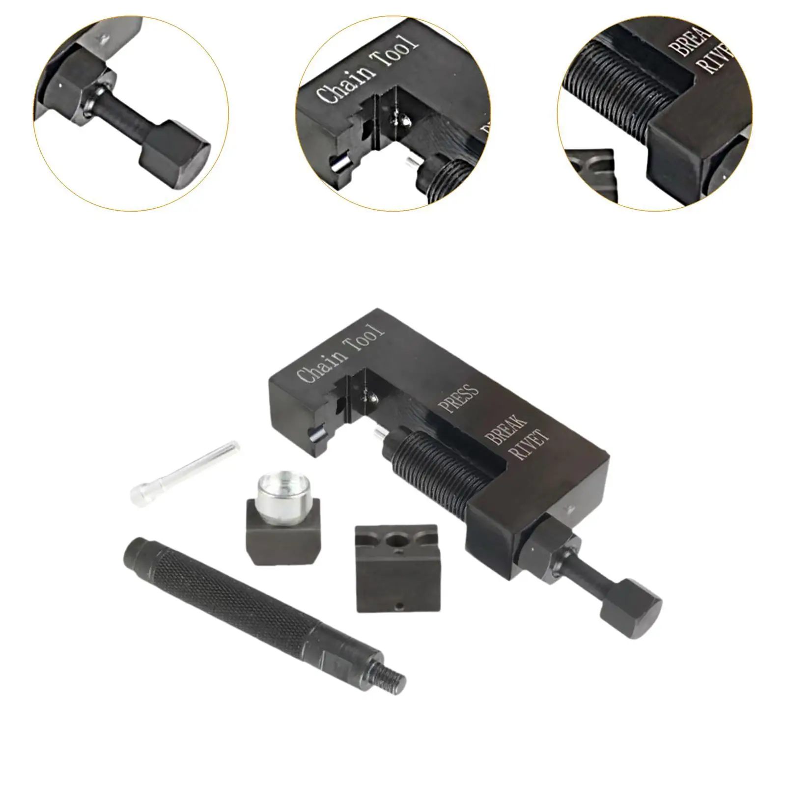 Chain Breaker for 520 525 530 Chains Chain Tool Chain Splitter Universal Riveting Pressing Tool for Motorcycle Maintenance