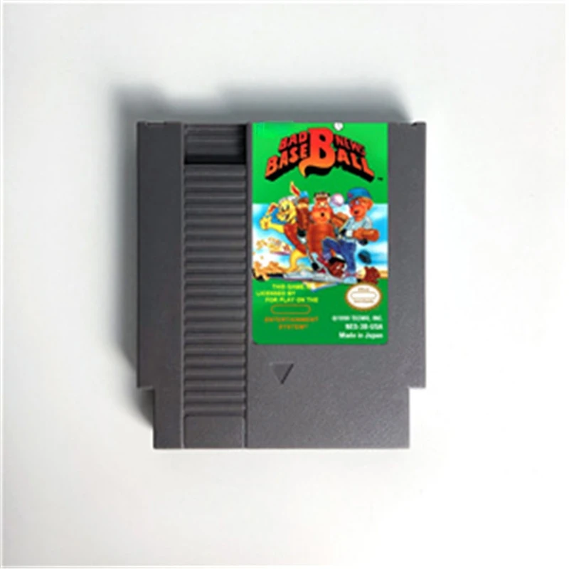 Bad News Baseball Game Cart for 72 Pins Console NES