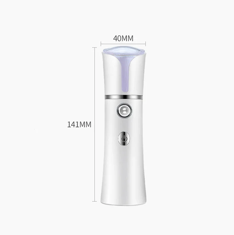 Mini Face Steamer USB Rechargeable Humidifier Nano Nebulizer Portable Cold Spray Moisturizing Beauty Instruments Skin Care Tool