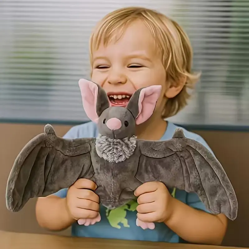 Новая забавная плюшевая игрушка с летучей мышью 25/22 см, игровая анимация, окружающий высококачественный детский подарок на день рождения, подарок на день всех святых