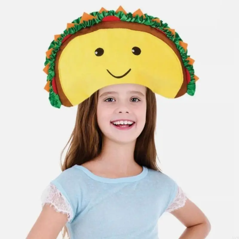 Hamburger Hat Bright Color Headgear Hat Suitable for Birthday Parties and Costume Balls for Adult and Teens Wear