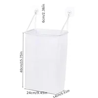 Foldable Wall Mounted Laundry Basket Dirty Clothes Storage Basket Toy Dust Bucket Home Laundry Hamper Dirty Clothes Storage Bag - Image 6