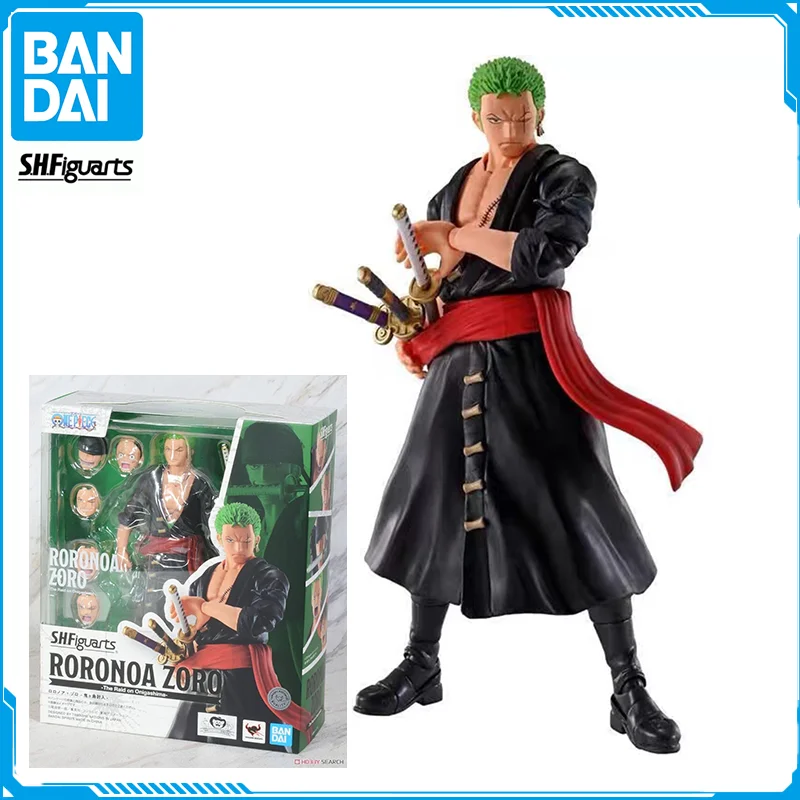 

In Stock Bandai S.H.Figuarts ONE PIECE Roronoa Zoro Original Genuine Anime Figure Model T SHF Toys Action Figure Collection Doll