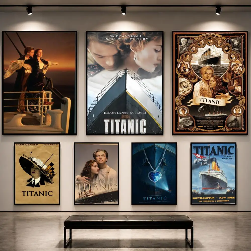 Movie Titanic Jack And Rose Poster Pop Wall Art PP Decorative Water-Resistant Print Apartment Dorm Office Room Decor Gift