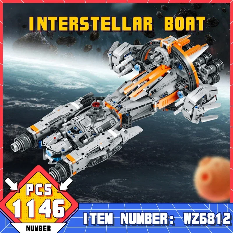 

WZ6812 1146Pcs Bricks Spacecraft Building Blocks Explore Space Series Spacecraft Model STEM Toys For Boys Kids Adults Gift