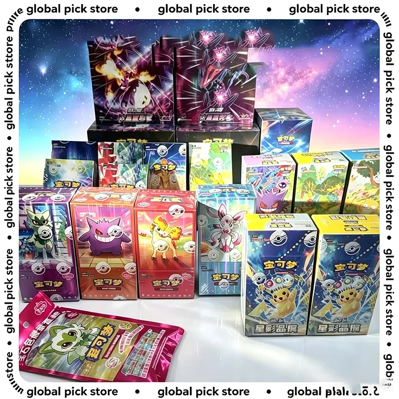 

New Ptcg PokéMon Trading Card All Series Game Booster Pack Simplified Scarlet Violet Jewel Pack Gengar Gift Sealed Box Toy Gift