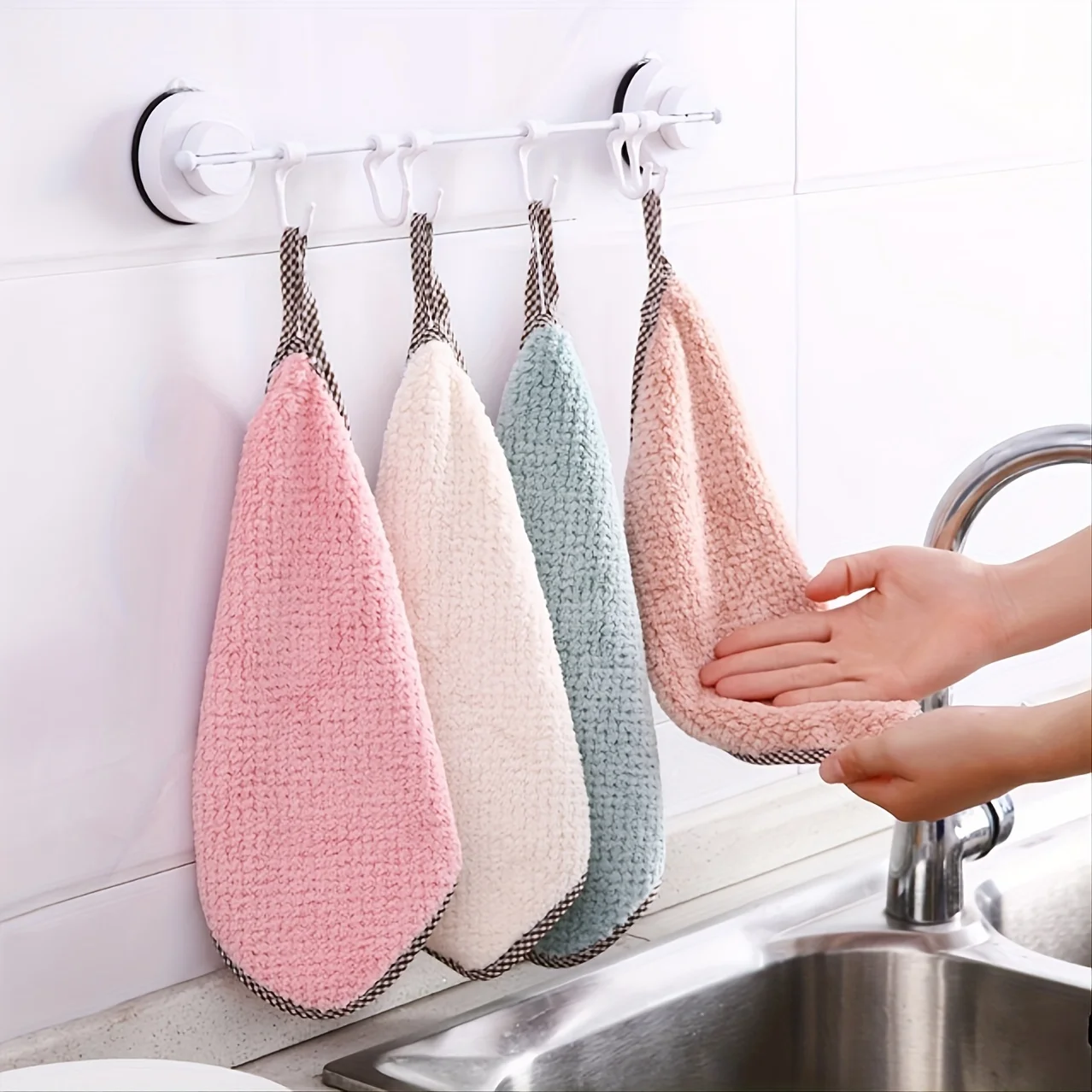 Dish Towel Lightweight Oil-resistant Cleaning Rag Antibacterial Washable Cleaning Brush Kitchen Stuff Restaurant Cleaning Gadget