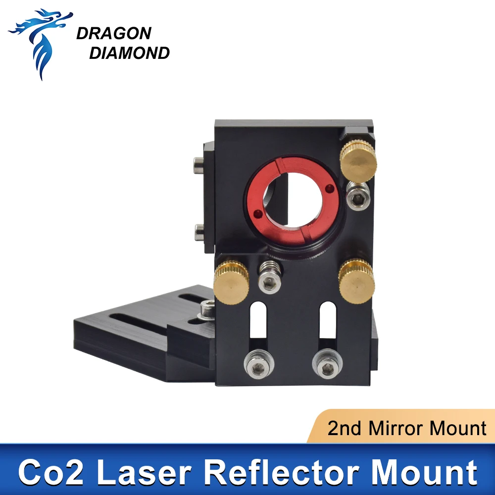 Co2 Laser 2nd Rreflector Mount Mirror Mount 25mm Lensa Integratif Mount Untuk Mesin Pemotong Ukiran Lase.
