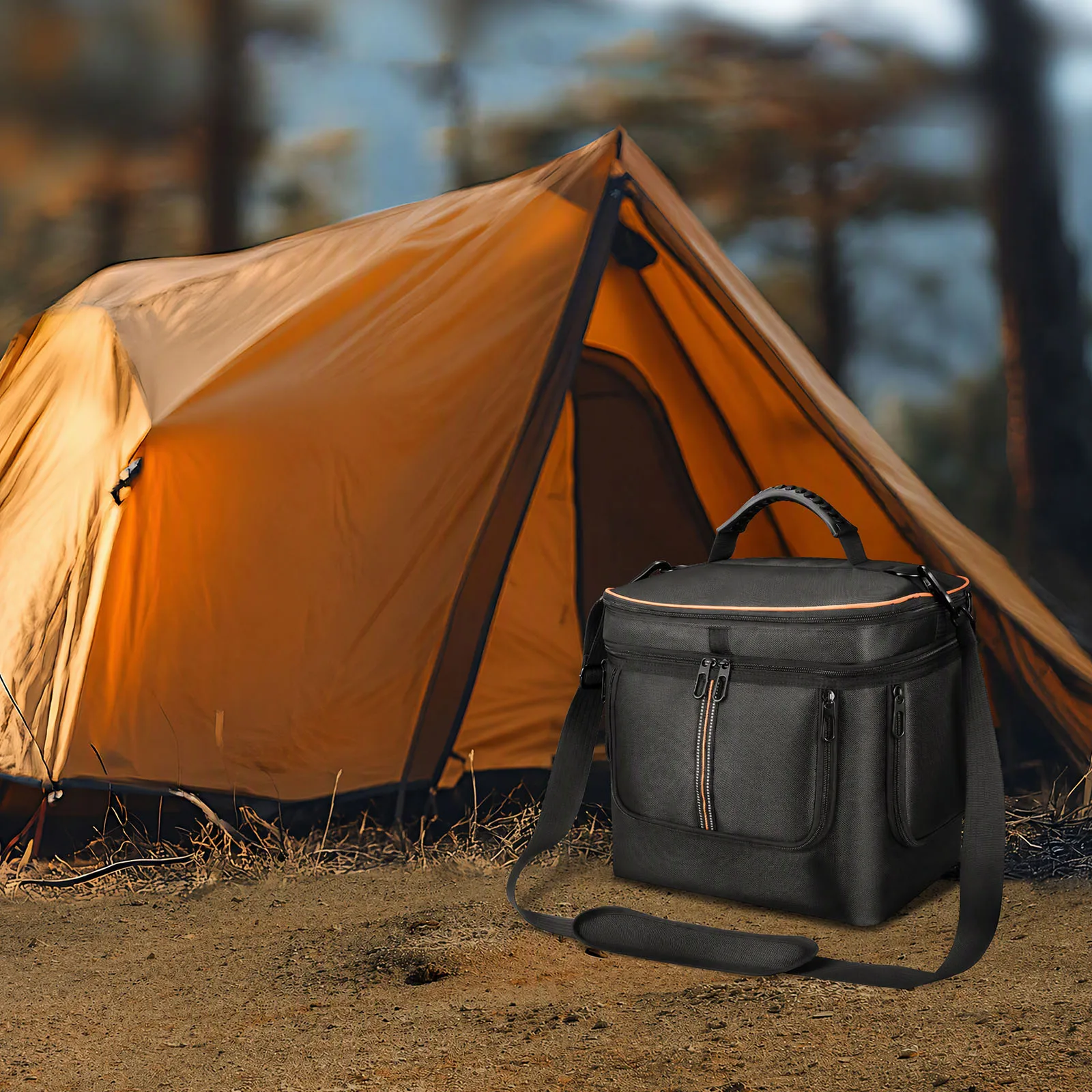 for BLUETTI Elite 100 V2 Portable Power Storage Carrying Case Waterproof Portable Carrying Bag for Outdoors Hiking Camping Use