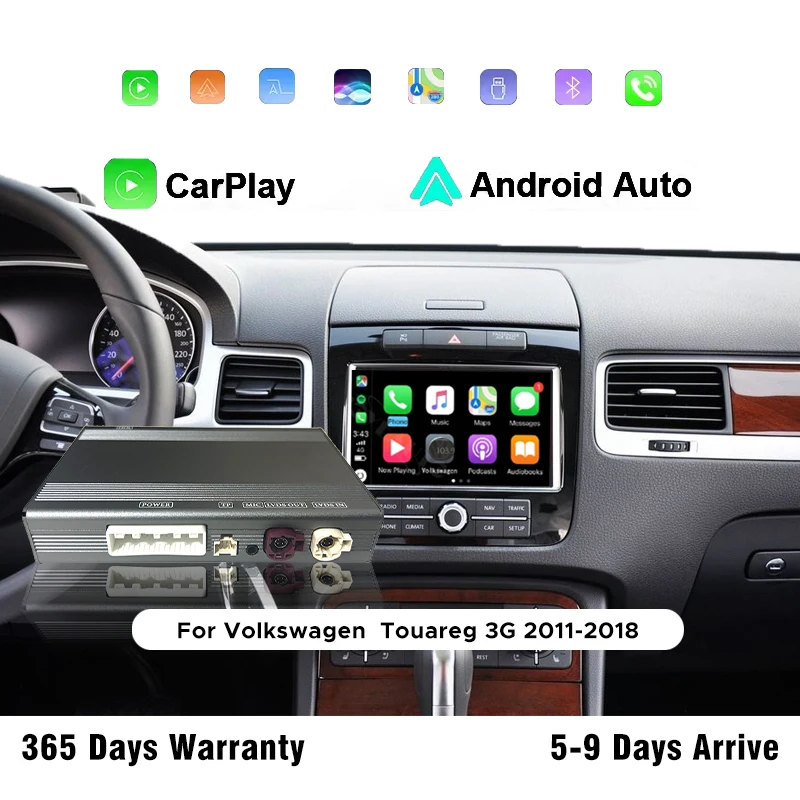 

Wireless Apple Carplay Box Android Auto for For VW Volkswagen Touareg RNS850 Navigation Radio Car DVD Player Mirror Link Airplay