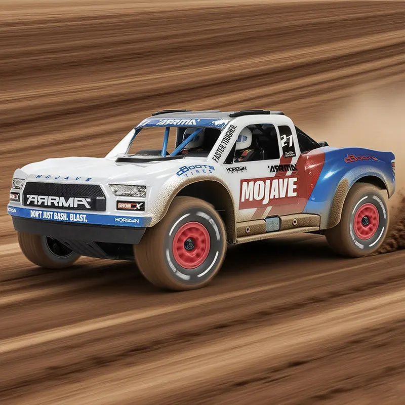 

4 шт., 72 мм, пустынный короткий курс, песчаная шина, 12 мм, шестигранное колесо для ARRMA 1/16 MOJAVE GROM