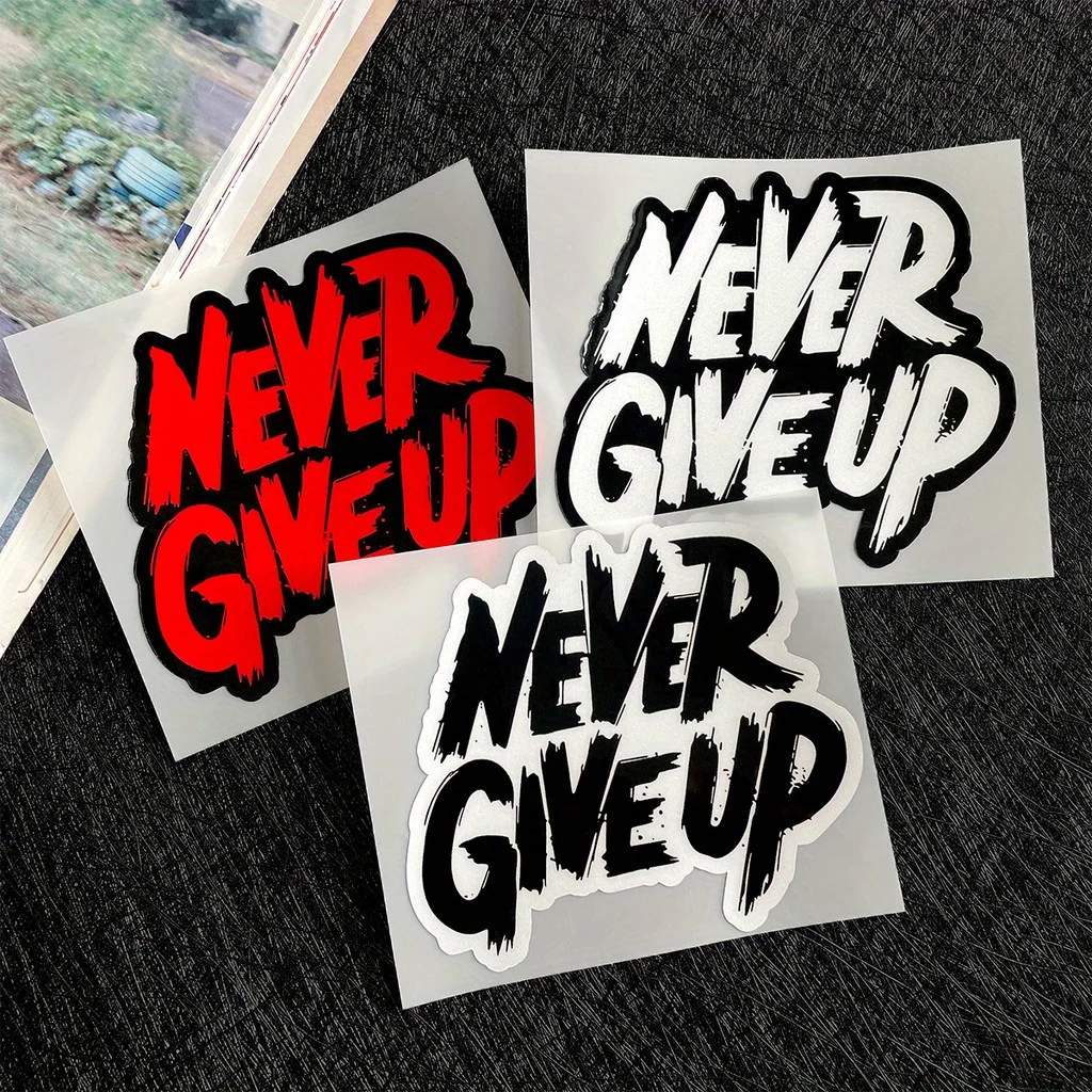 W - Minimalist Decorative Stickers Give Up Inspirational Motorcycle Decorative Stickers - for PCX 125i, 150i, 160i, ADV 150