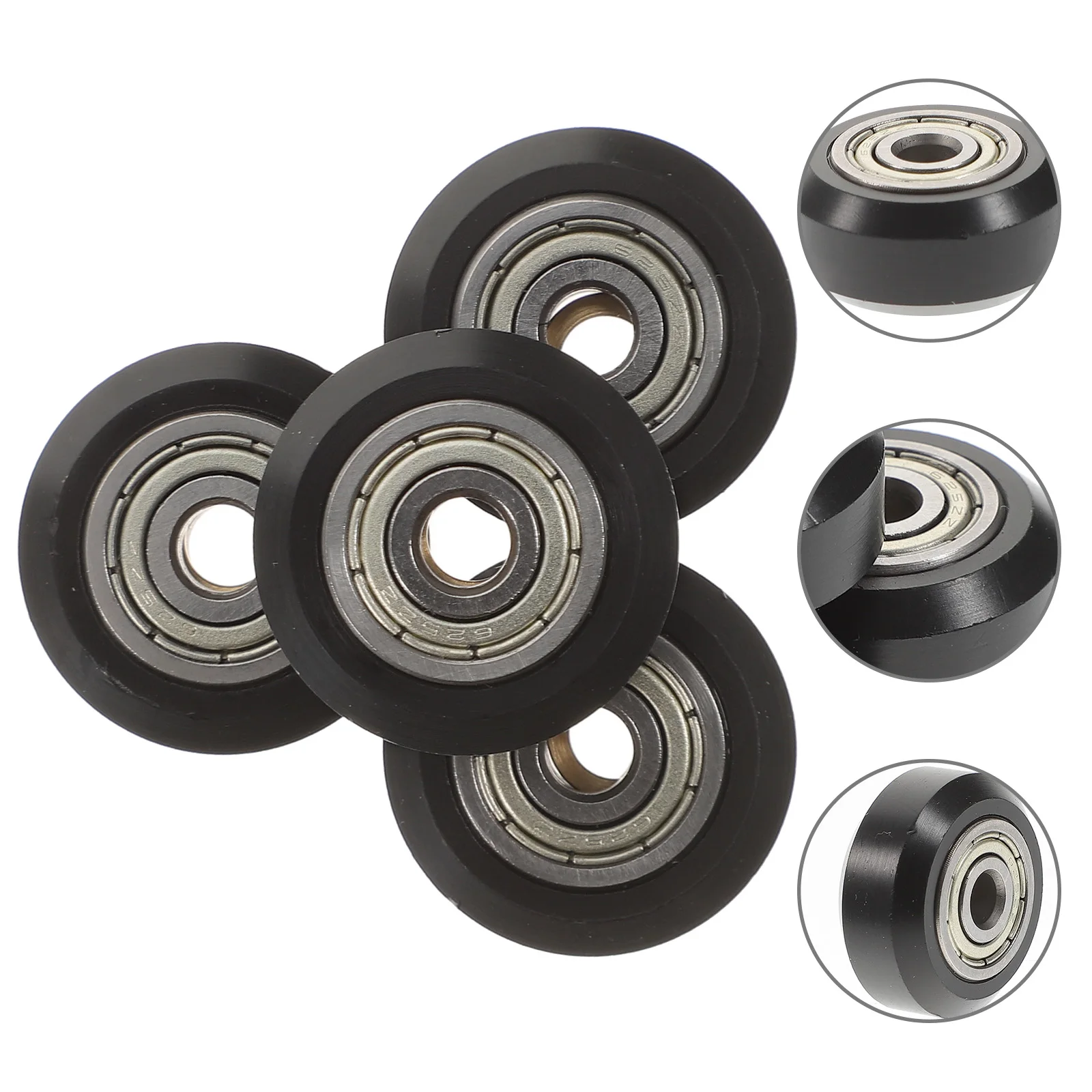 

4 Pcs Metal 3D Printer Wheels Precision Bearings Low Noise High Accuracy Roller for 3D Printer Parts Accessories Pulley Linear