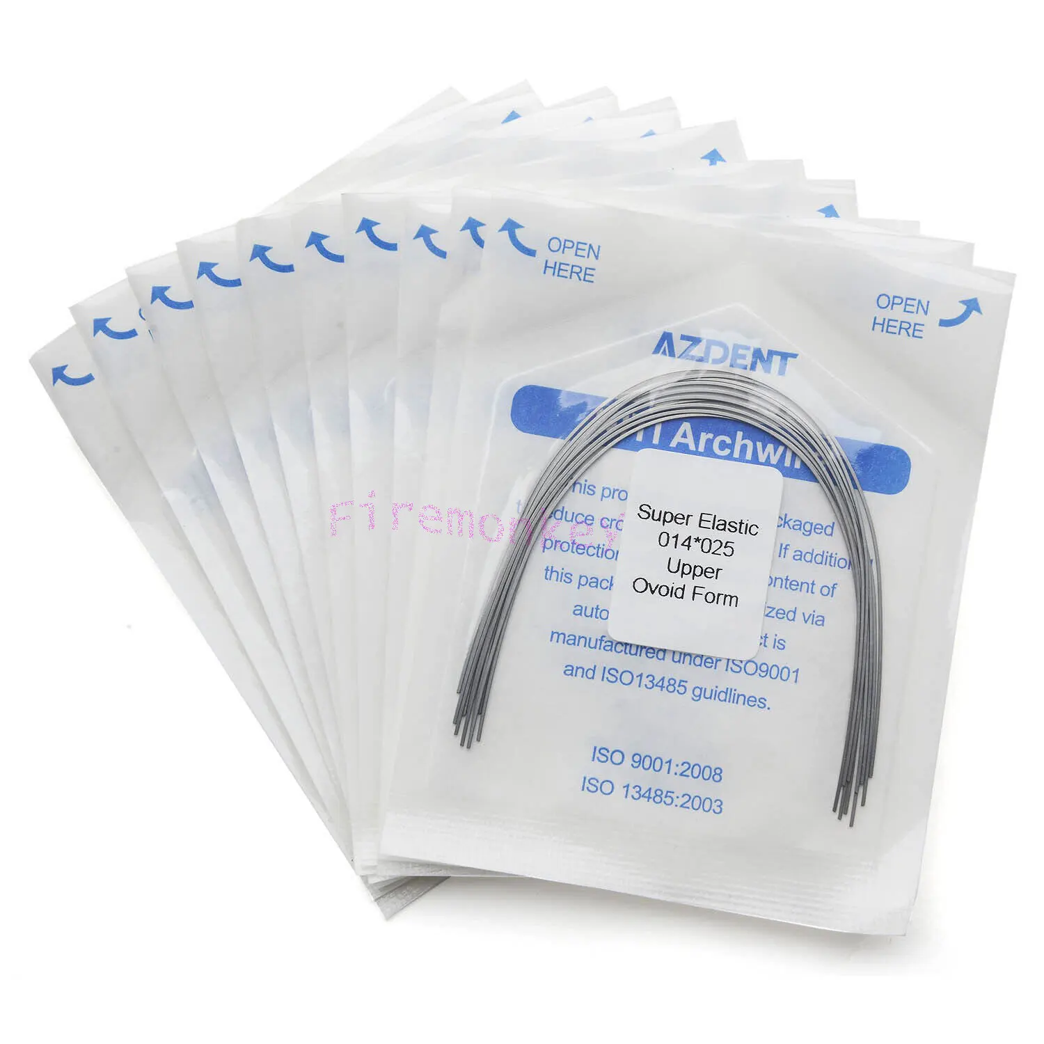 Cables de arco Ortho Dental súper elásticos Niti redondos 012 ~ 020 superior e inferior