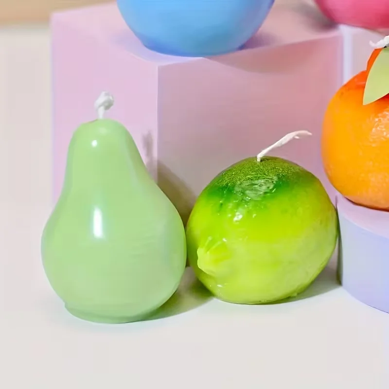 

3d Fruit Shaped Candle Silicone Mold Diy Ugly Orange Lemon Peach Baking Fondant Cake Molds Crafts Gifts DIY Home Decor Wedding