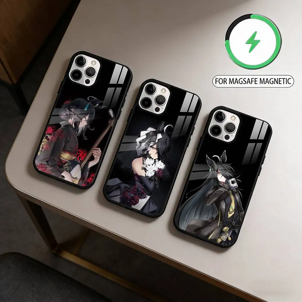 M-Manhattan Cafe Uma  Magnetic For Magsafe Wireless Charging Phone Case For iPhone17,16,15,14,13,12,11 Plus,Pro Max