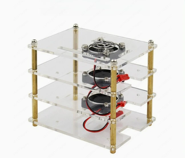 Multi-layer acrylic shell cluster stacking