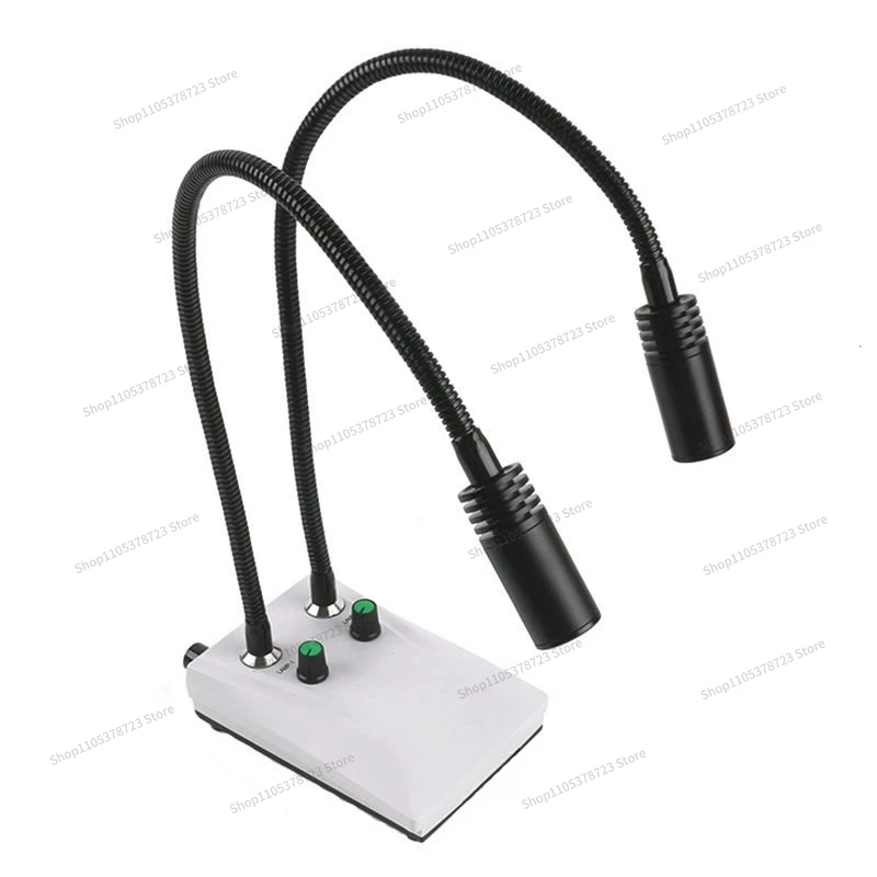 For LED Double Gooseneck Microscope Vision Light Source, Industrial Camera, Maintenance Inspection Lamp