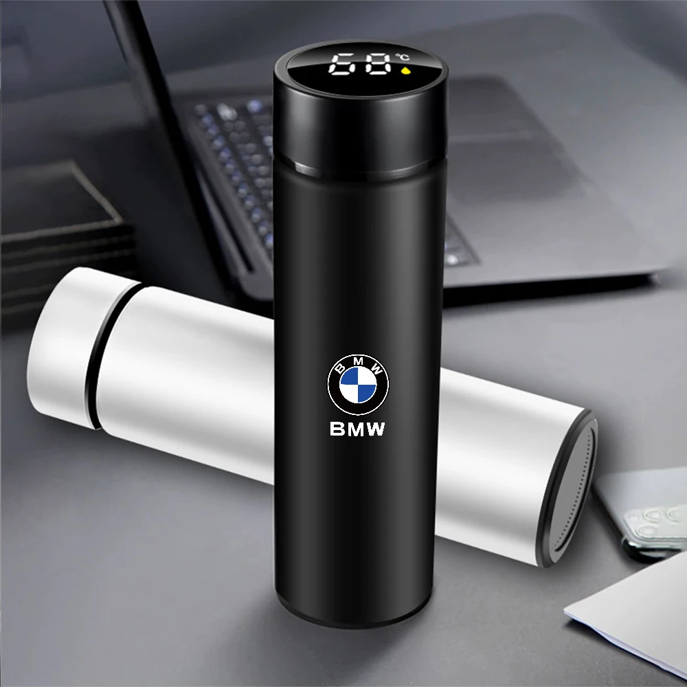 Car Smart Thermos With Temperature Display For BMW E46 E90 E60 E34 F10 F30 F20 E39 E36 E87 X1 X2 X4 X5 X6 E70 F25 E53 M3 M5 M6