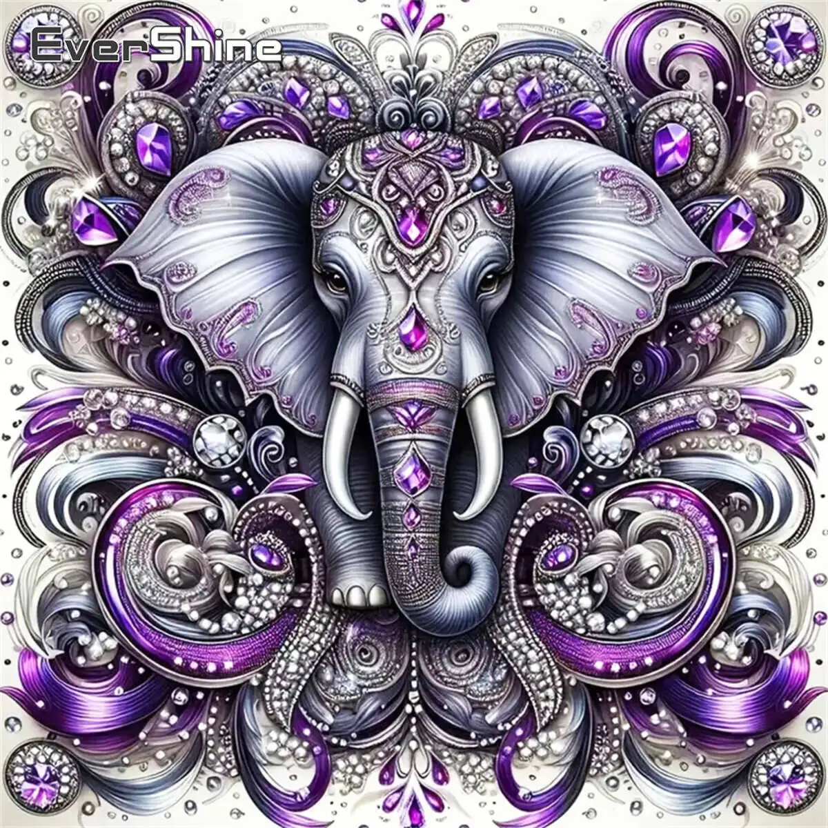 

Evershine Слон Алмазная мозаика животное мультфильм горный хрусталь фотографии DIY вышивка крестиком ремесло