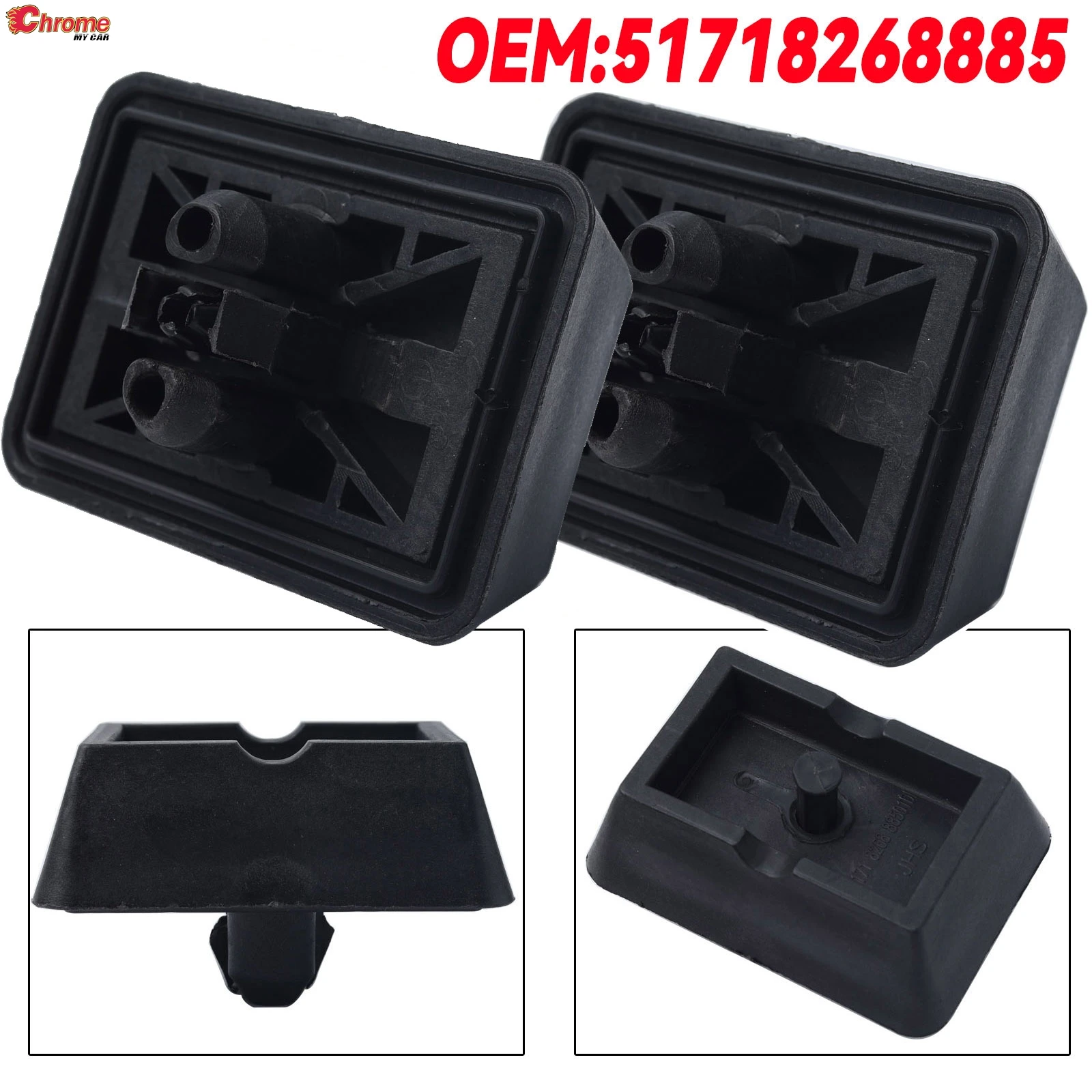 2Pcs Car Jack Point Pad Under Adapter Support Mount Lift 51718268885 for BMW 3 Series E46 X3 E83 E63 E64 E65 E66 E67 Z4 E85 E86