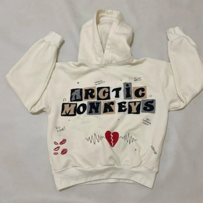 

Y2K осенний уличный тренд, новая толстовка с нашивками и принтом, американский свободный пуловер, мужская и женская толстовка