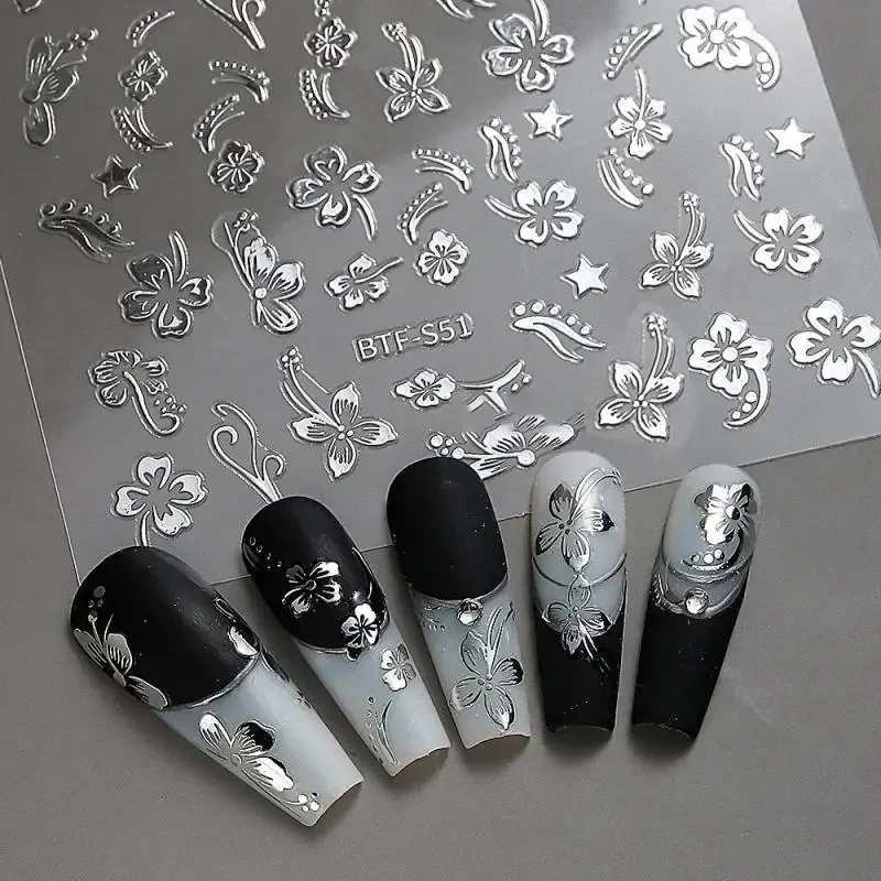 Nail Stickers Show Whiteness Summer Fresh Showing Off Is Popular Versatile Temperament Strong Stickiness Decorative Stickers