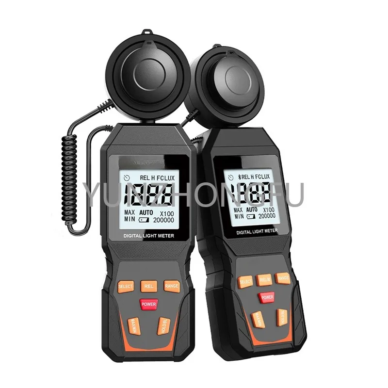 RuoShui 1010D Digital Light Meter Max 200,000Lux Luxmeter Luminance Lux Fc Test Illuminometers Photometer Auto LCD Illuminometer