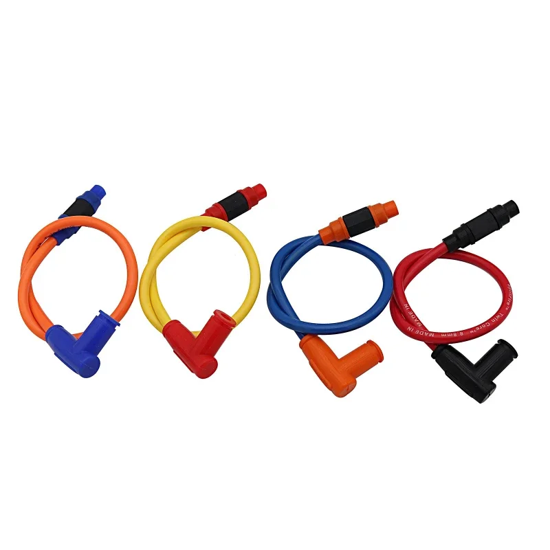 لون عشوائي جديد للدراجات النارية تعديل المقاوم سيليكون سلك الجهد العالي اتصال سريع اعة الملحقات سهلة الاستخدام