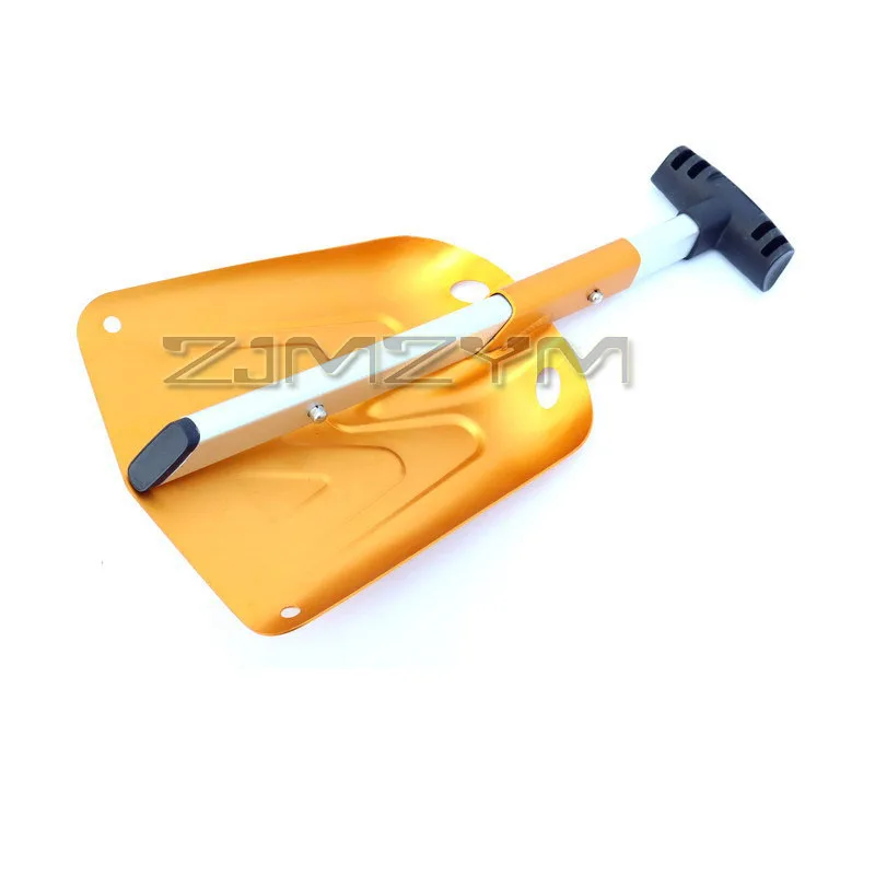 مجرفة ثلج قابلة للطي للحديقة، مجرفة ثلج من سبائك الألومنيوم، مجرفة طوارئ خفيفة الوزن للتخييم على الجليد #4