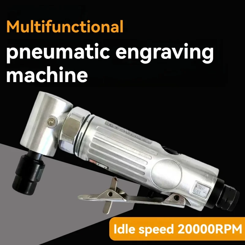 Pneumatic Engraving Machine, Pneumatic Right Angle Wind Mill, Industrial Grade Elbow 90 Degree Right Angle Engraving Machine