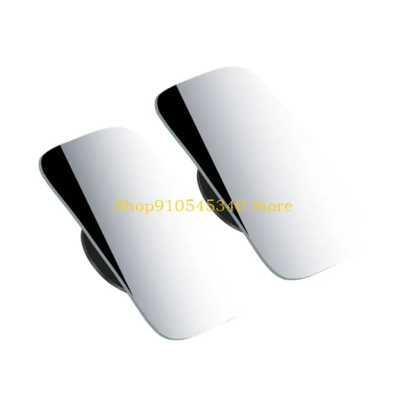 U2JA 2Pcs Glass Blind Spots Mirror Set For Vehicles Easy Installation ABS Frame And Clear Visibility In All Weather