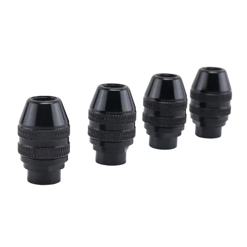 

AB11-4 Pcs Quick Change Chuck Multifunction Universal Mini Keyless Drill Chuck For Dremel Electric Grinder Tool 0.4-3.2Mm
